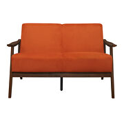 Orange velvet sofa by Homelegance additional picture 6