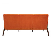 Orange velvet sofa by Homelegance additional picture 7