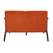Orange velvet sofa by Homelegance additional picture 9