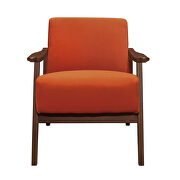 Orange velvet accent chair additional photo 5 of 4