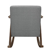 Gray textured fabric upholstery rocking chair by Homelegance additional picture 2