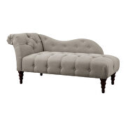 Gray textured fabric upholstery chaise by Homelegance additional picture 3