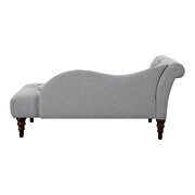 Dove gray textured fabric upholstery chaise by Homelegance additional picture 3