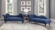 Blue textured fabric upholstery settee by Homelegance additional picture 6