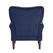 Navy blue velvet upholstery accent chair by Homelegance additional picture 2