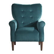 Teal velvet upholstery accent chair by Homelegance additional picture 3