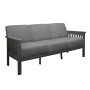 Gray textured fabric upholstery sofa by Homelegance additional picture 2