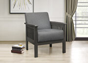 Gray textured fabric upholstery sofa by Homelegance additional picture 6