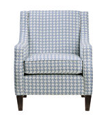 Blue textured fabric upholstery accent chair by Homelegance additional picture 4