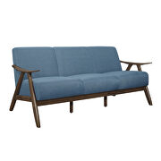 Blue textured fabric upholstery sofa by Homelegance additional picture 3