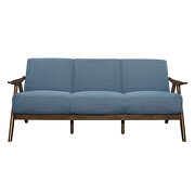 Blue textured fabric upholstery sofa by Homelegance additional picture 6