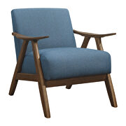 Blue textured fabric upholstery chair by Homelegance additional picture 5