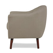 Beige textured fabric upholstery accent chair by Homelegance additional picture 3