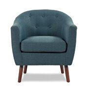 Blue textured fabric upholstery accent chair by Homelegance additional picture 2