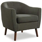 Gray textured fabric upholstery accent chair additional photo 5 of 5