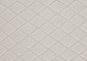 Beige textured fabric upholstery quilted accent chair additional photo 4 of 4