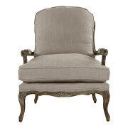 Natural textured fabric upholstery accent chair by Homelegance additional picture 5