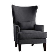 Charcoal textured fabric upholstery accent chair by Homelegance additional picture 5