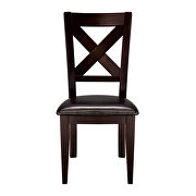 Warm merlot finish side chair additional photo 3 of 2