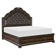 Dark cherry finish queen bed by Homelegance additional picture 2