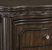 Dark cherry finish nightstand by Homelegance additional picture 4