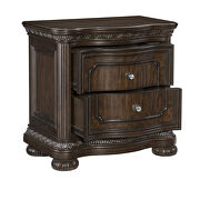 Dark cherry finish nightstand by Homelegance additional picture 6