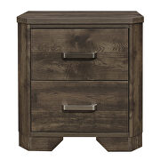 Rustic brown finish nightstand by Homelegance additional picture 3
