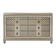 Champagne metallic finish dresser by Homelegance additional picture 6