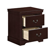 Cherry finish nightstand by Homelegance additional picture 2