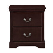 Cherry finish nightstand by Homelegance additional picture 3