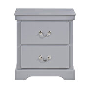 Gray finish nightstand by Homelegance additional picture 2