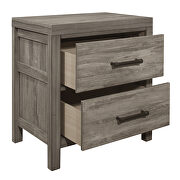 Weathered gray finish nightstand by Homelegance additional picture 2