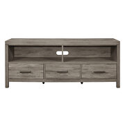Weathered gray finish TV stand by Homelegance additional picture 6