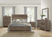 Rustic brown finish queen bed by Homelegance additional picture 2