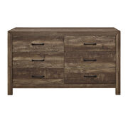 Rustic brown finish dresser additional photo 3 of 3