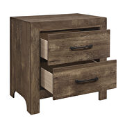Rustic brown finish nightstand by Homelegance additional picture 2