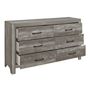 Modern lines and rustic styling gray finish queen bed by Homelegance additional picture 7