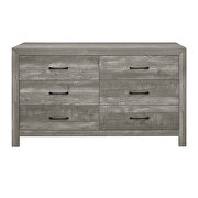 Modern lines and rustic styling gray finish dresser by Homelegance additional picture 3