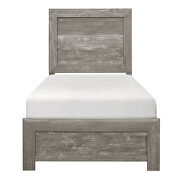 Modern lines and rustic styling gray finish twin bed by Homelegance additional picture 13