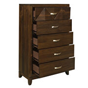 Walnut finish modern styling chest by Homelegance additional picture 2