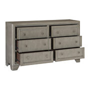Driftwood gray finish traditional design dresser additional photo 3 of 5