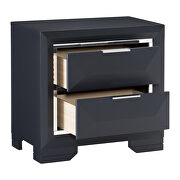 Midnight blue finish nightstand by Homelegance additional picture 5