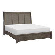 Headboard with 2 usb charging ports and led lighting queen bed by Homelegance additional picture 2