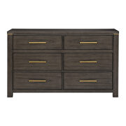 Brownish gray with gold finished hardware dresser by Homelegance additional picture 5