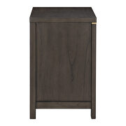 Brownish gray with gold finished hardware nightstand by Homelegance additional picture 4