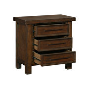 Brown finish nightstand by Homelegance additional picture 2