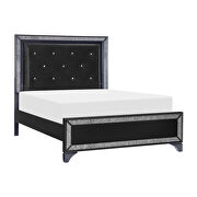 Pearl black metallic finish queen bed by Homelegance additional picture 14