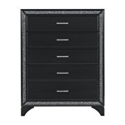 Pearl black metallic finish chest additional photo 5 of 6