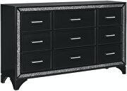 Pearl black metallic finish dresser by Homelegance additional picture 8