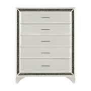 Pearl white metallic finish chest by Homelegance additional picture 6